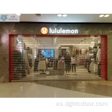 Puerta del centro comercial del obturador de policarbonato de control remoto